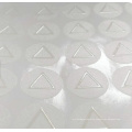 Custom Blind Embossing Triangle Sticker Braille Labels